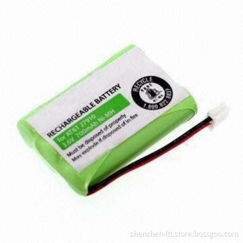 NiMH AAA Cordless Phone Battery Pack for AT&T 27910, with 700mAh Capacity and 3.6V Voltage